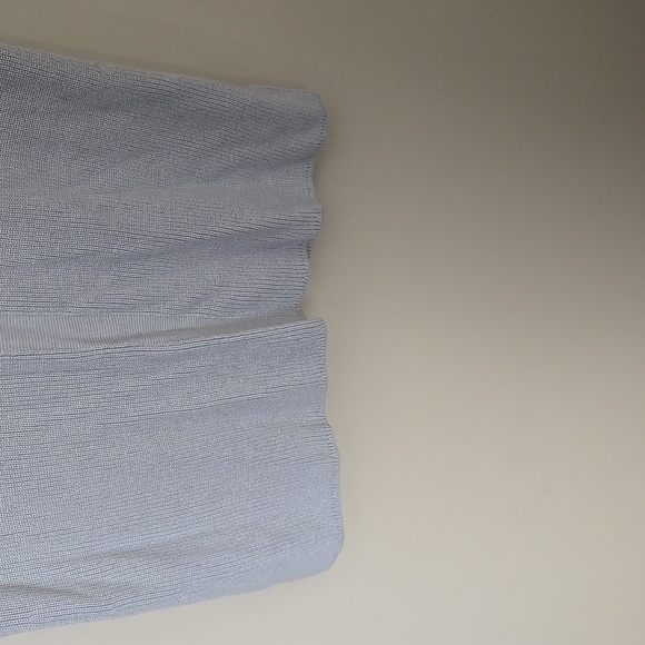J. Jill Light Gray/Silver Ribbed Lightweight Cotton Blend Vest Size Large Petite - Picture 3 of 10